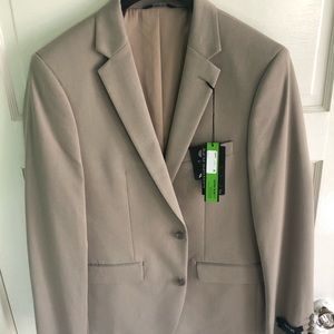 New! Men’s Apt 9 Blazer Tan 38R slim fit flex